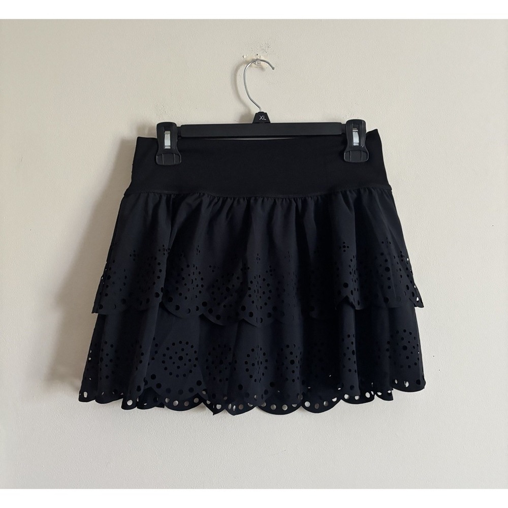 NWT Aerie Offline Large Skort Flowy Black Workout Athleisure Stretchy Cute